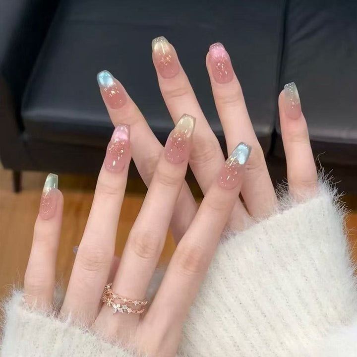 Glossy Ombre Press-On Nail Set Bowlift