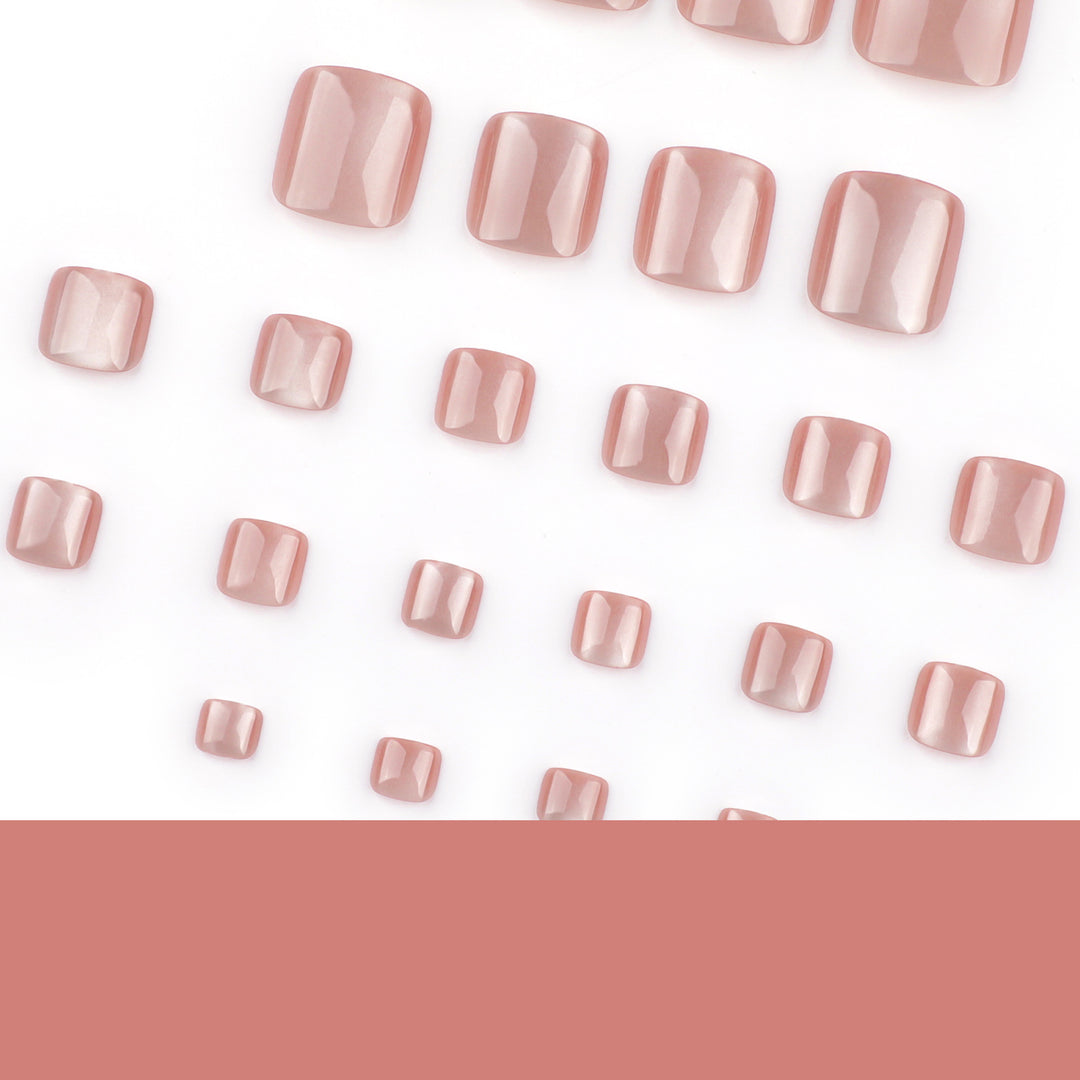 Artful toenail art with elegant mother-of-pearl finish Bowlift