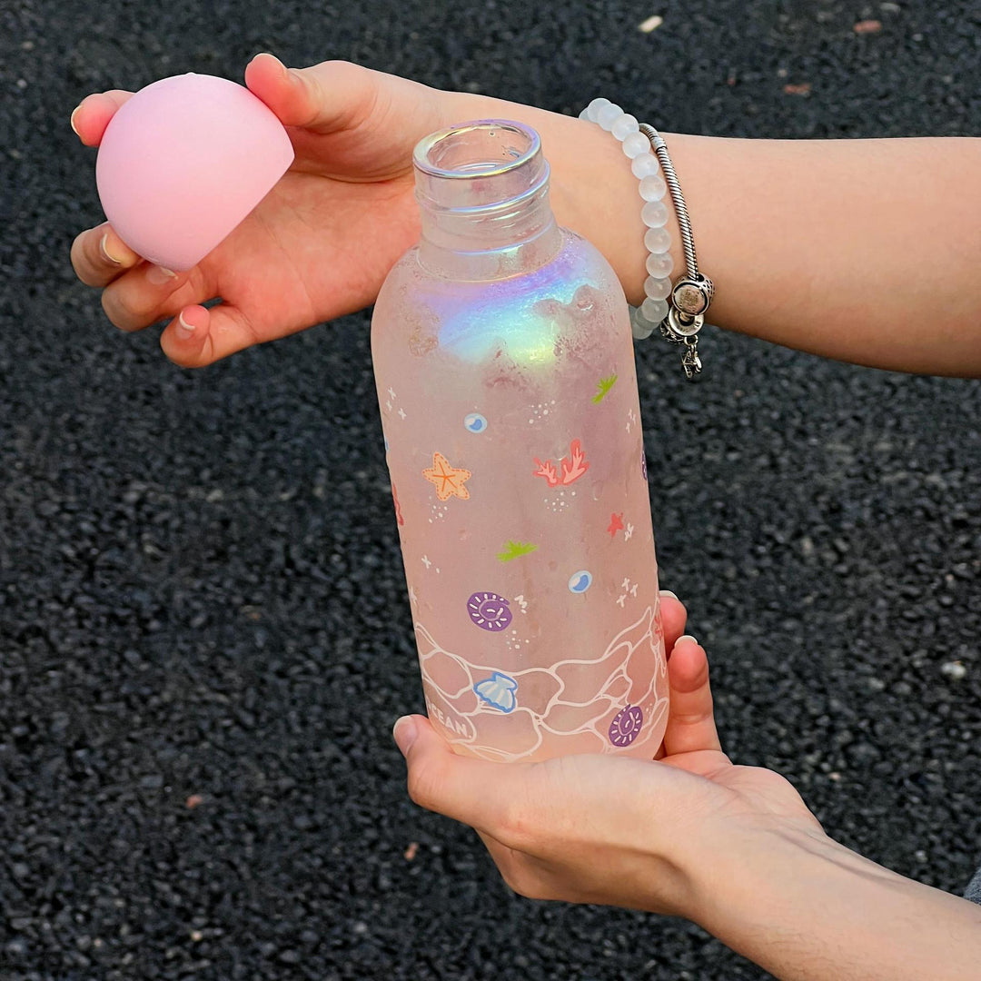 Ladies Glass Drinking Bottle Bowlift