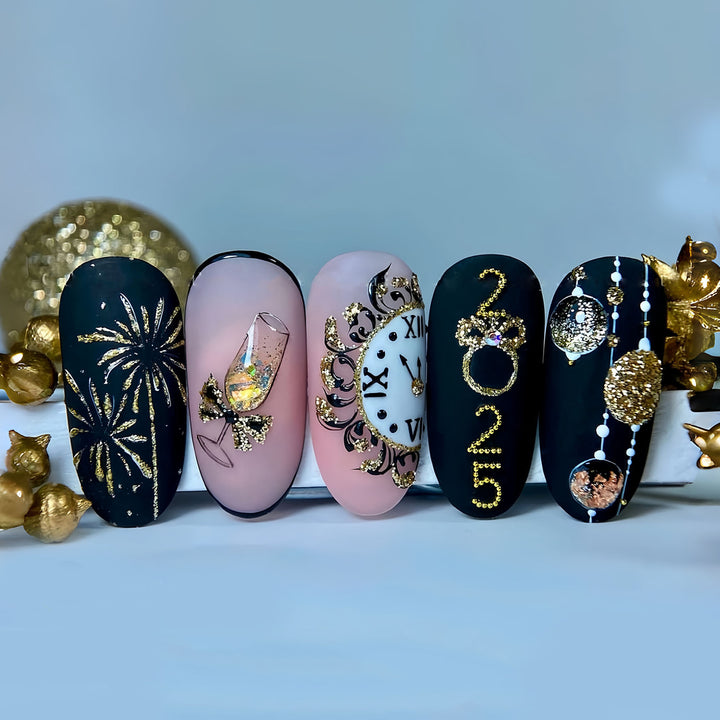 Thematic Artisan Press-On Nail Set Bowlift