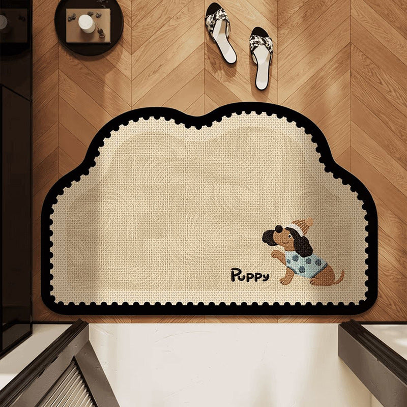 Puppy-Themed Indoor Area Mat