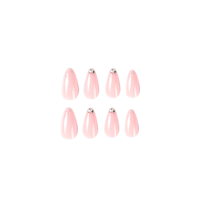 Elegant Nail Art with Glitter and Rhinestone Decorations Bowlift