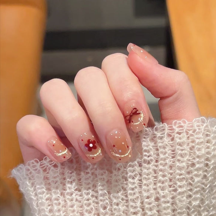 Decorative Nail Art Press-On Nails Bowlift