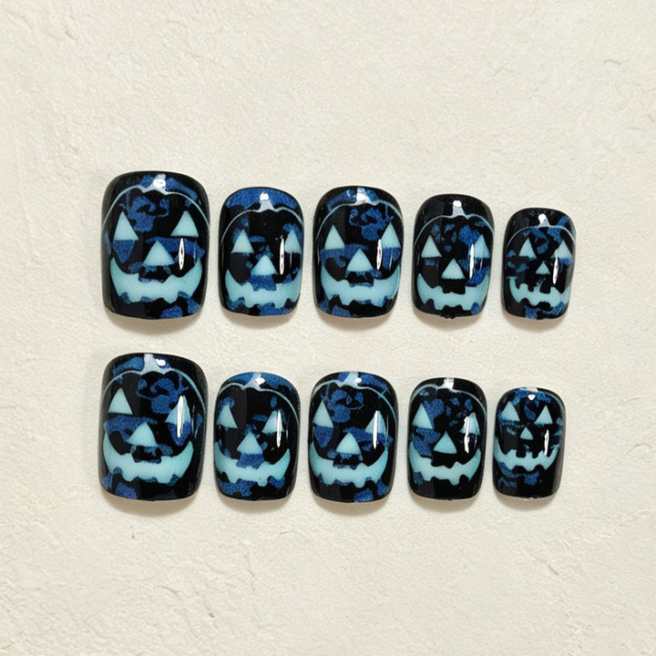 Halloween Glow-in-the-Dark Press-On Nail Art Bowlift