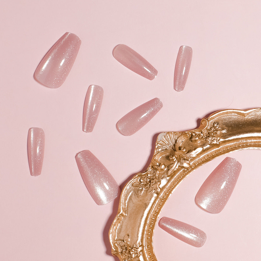 Premium Glittering Press-On Nail Set Bowlift