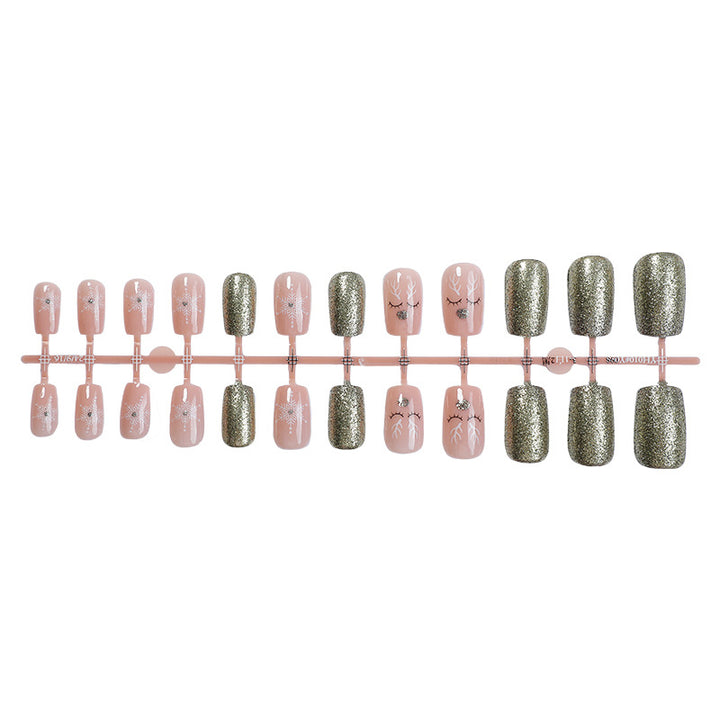 Glittery Press-On Nail Collection Bowlift