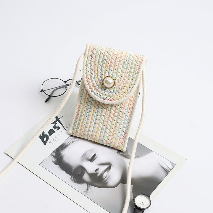 Handy bag in woven design Bowlift