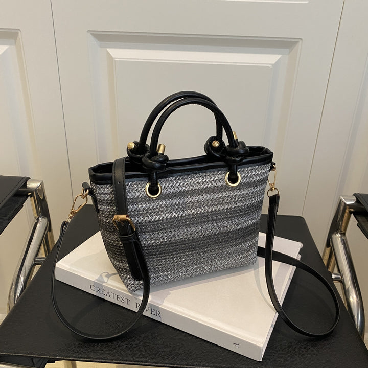 Woven Handheld Tote Bag Bowlift
