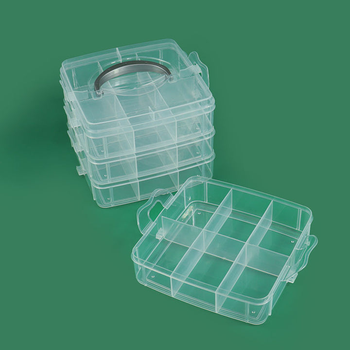 Multi-Compartment Durable Craft Storage Box Bowlift