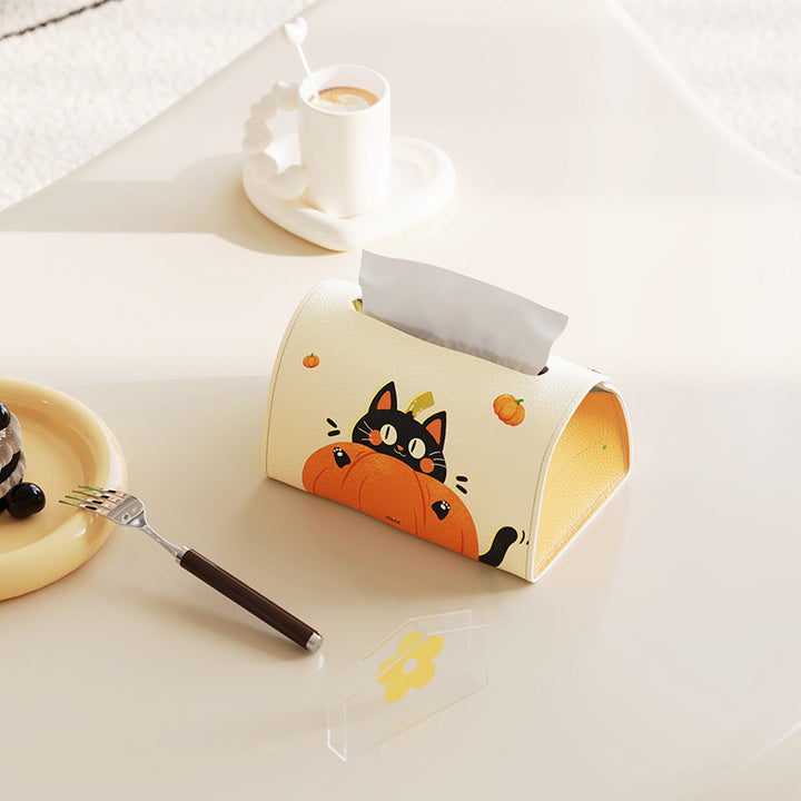 Decorative Dog-Themed Tissue Box Holder Bowlift