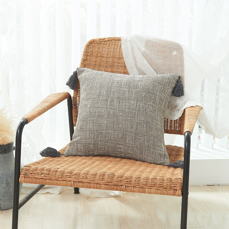 Decorative Tassel Throw Pillow