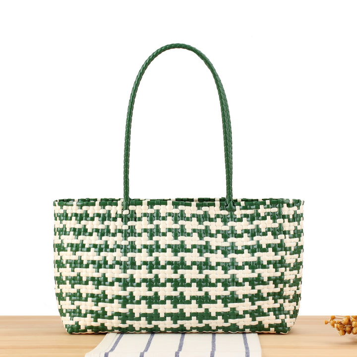 Designer Tote Bag Made of High-Quality Woven Material Bowlift