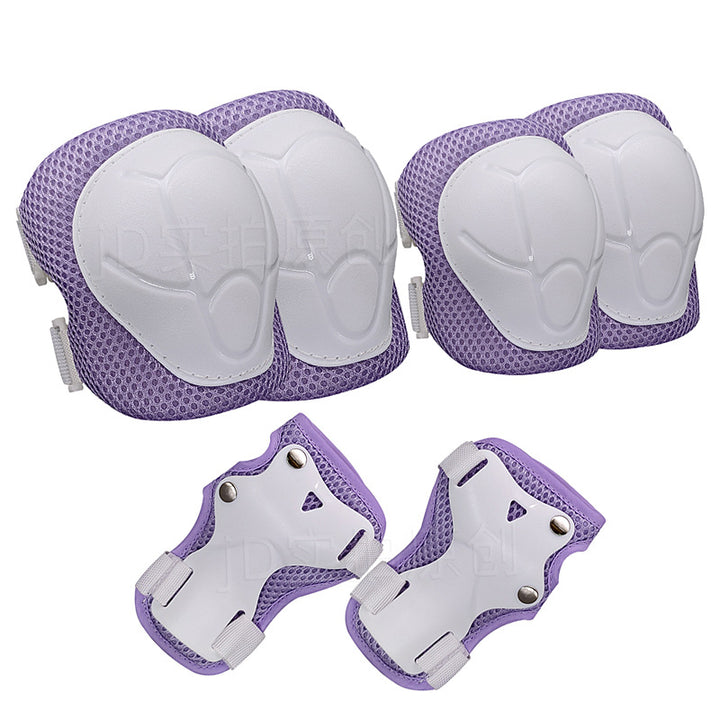 Protective Skate Pad Set with Breathable Mesh Knee Elbow Wrist Guards Bowlift