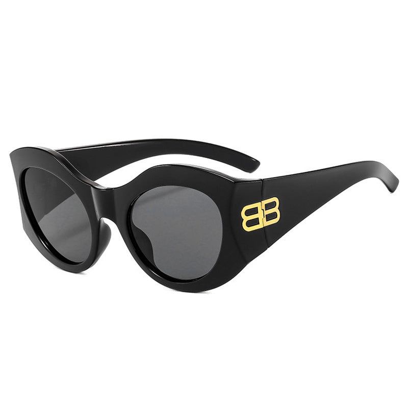 Women's Designer Cat-Eye Sunglasses with Elegant Profile and UV Protection Bowlift
