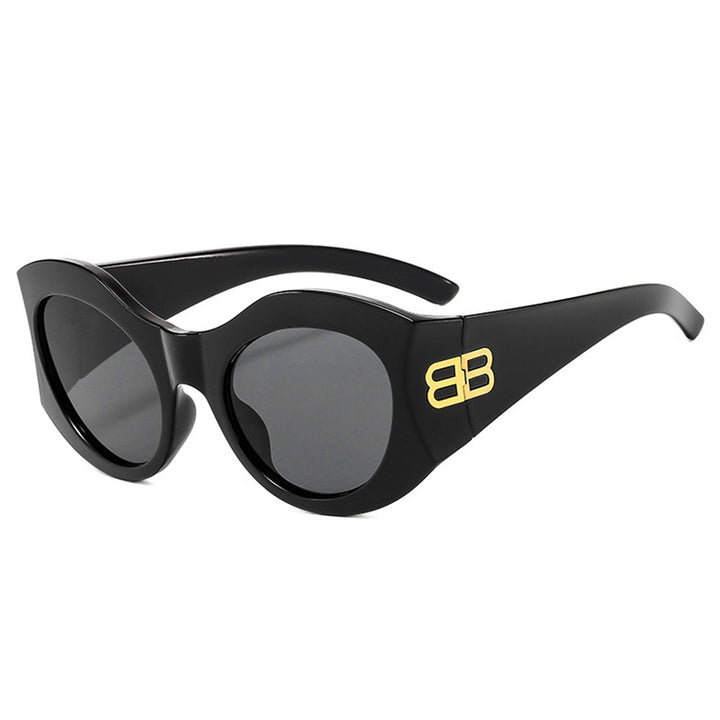 Women's Designer Cat-Eye Sunglasses with Elegant Profile and UV Protection Bowlift