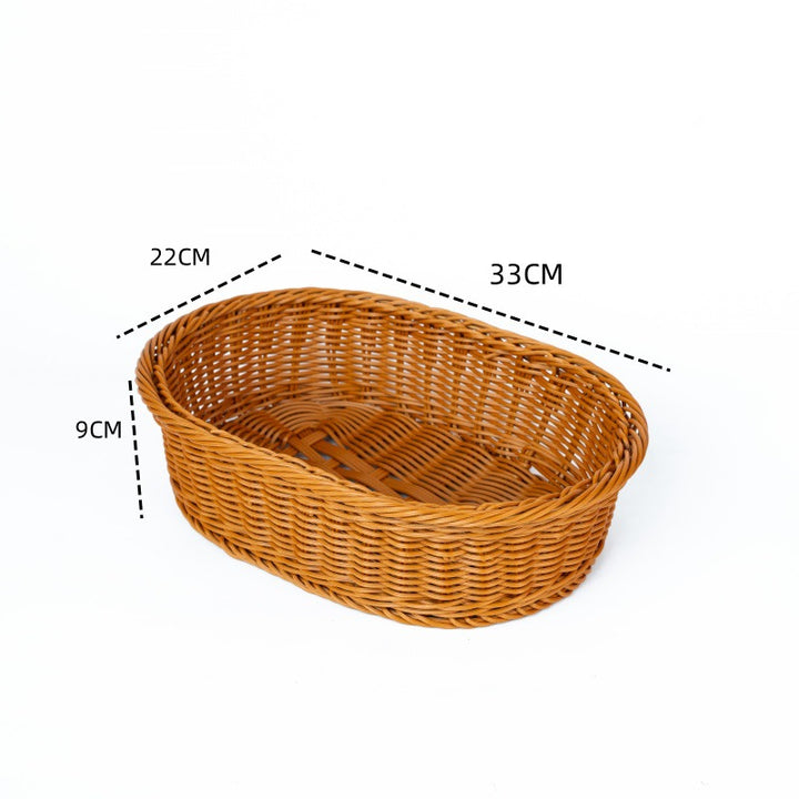 Women's Oval Willow Basket Set with Handwoven Details Bowlift