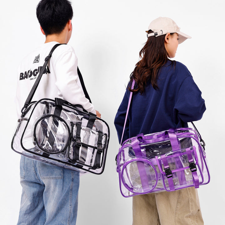 Transparent sports and travel bag with practical compartments Bowlift