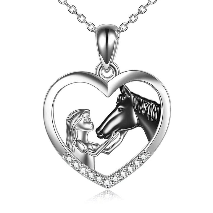 Heart-Shaped Horse Lover's Adjustable Bracelet Bowlift