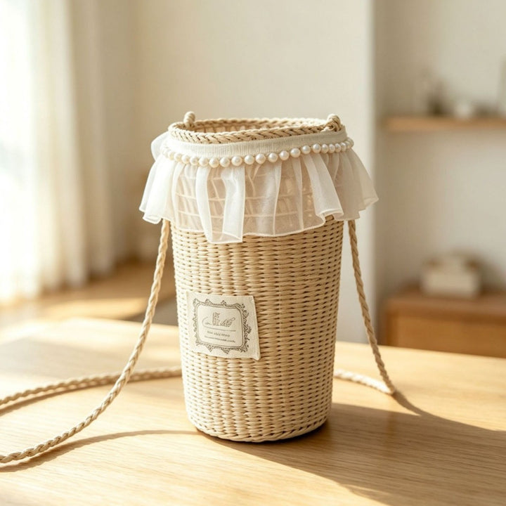 Decorative Woven Wall Planter Bowlift