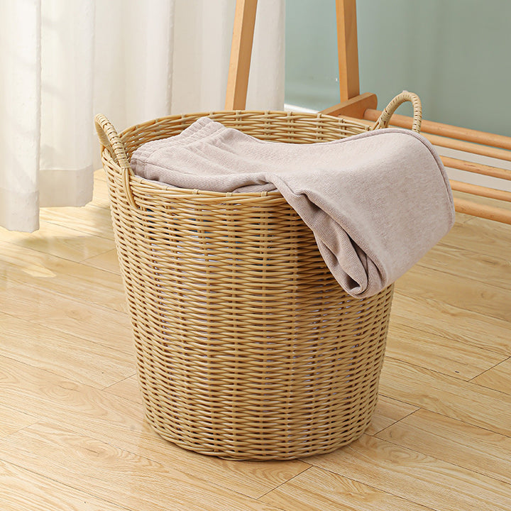 Women's Woven Storage Basket with Practical Handles Bowlift