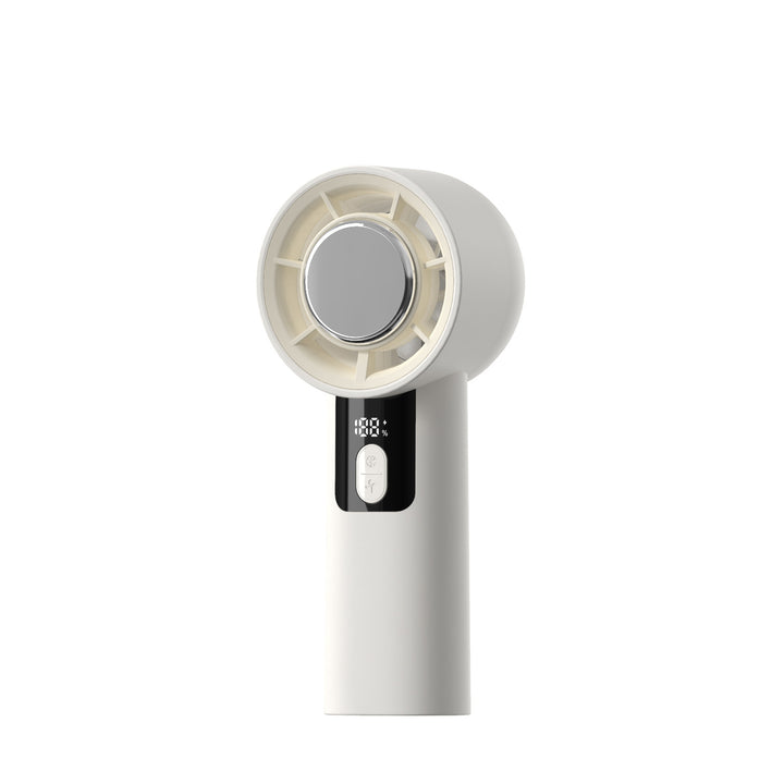Ladies portable hand fan with digital speed control Bowlift