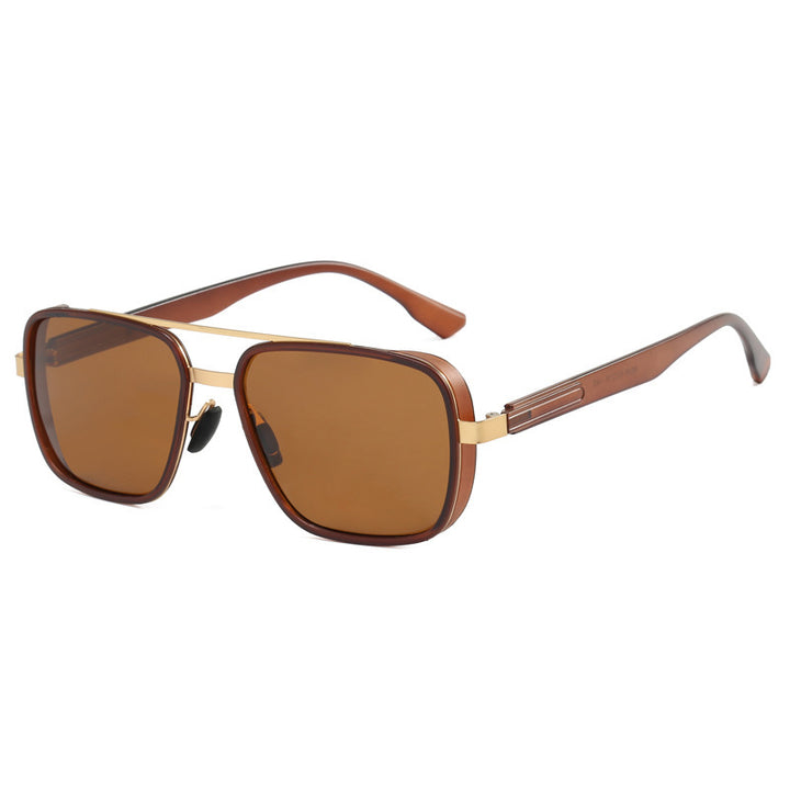Ladies elegant square sunglasses with high-quality metal frame Bowlift