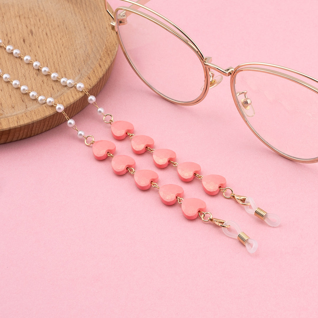 Decorative Heart-Shaped Eyewear Chain Bowlift