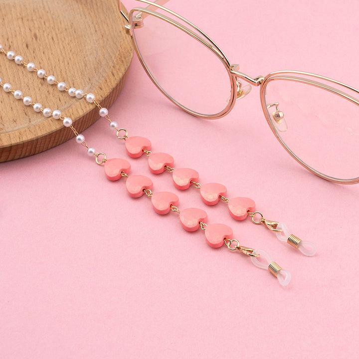 Heart Beaded Eyewear Chain Bowlift