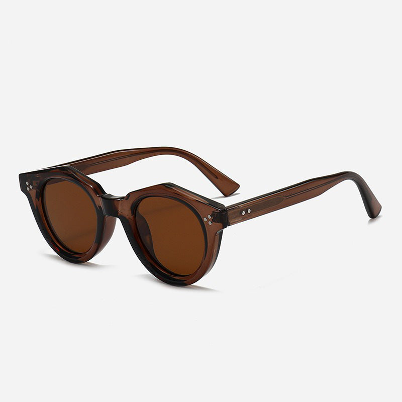Women Designer Sunglasses with Polygonal Frame and Fashionable Accents Bowlift