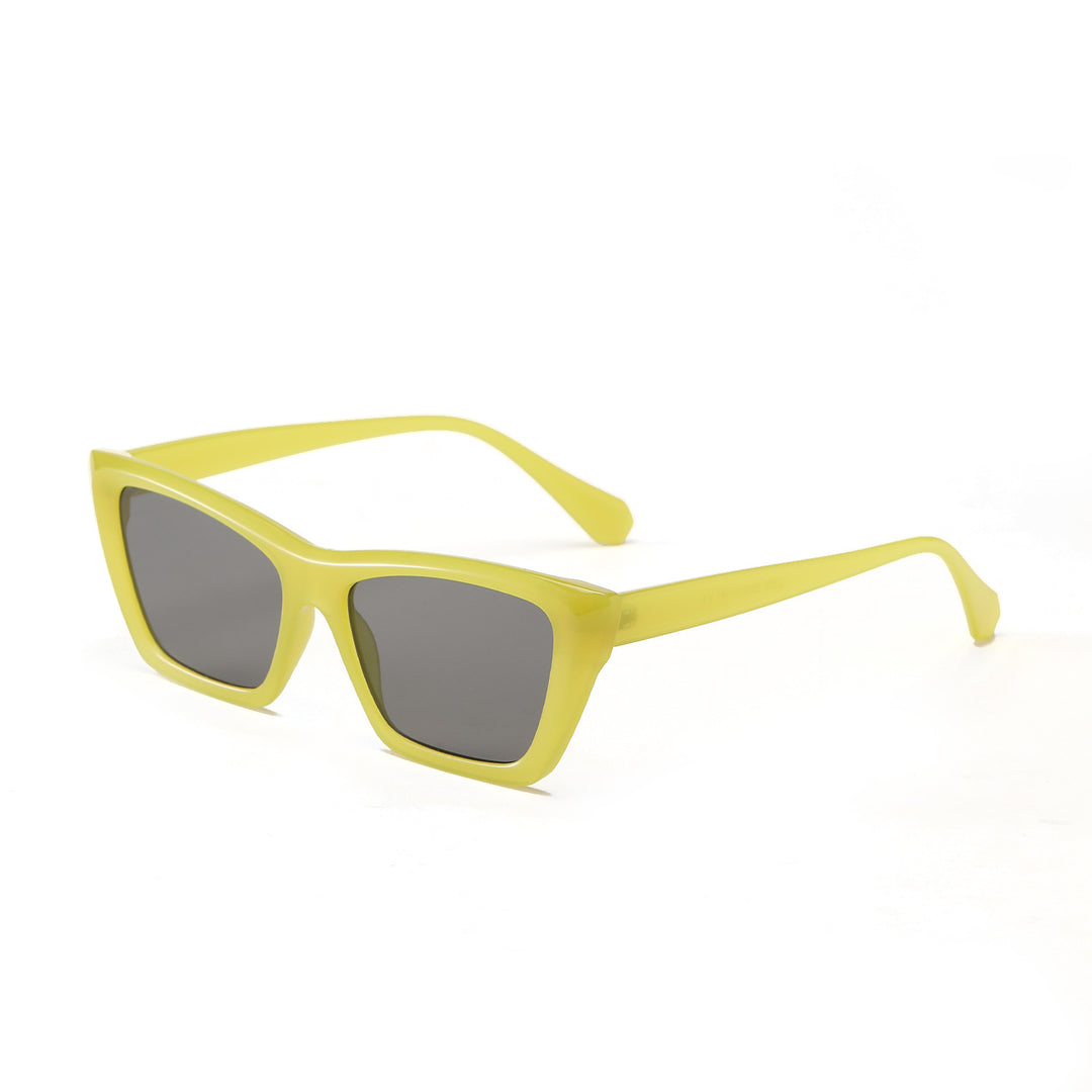 Women geometric sunglasses with stylish plastic frame Bowlift