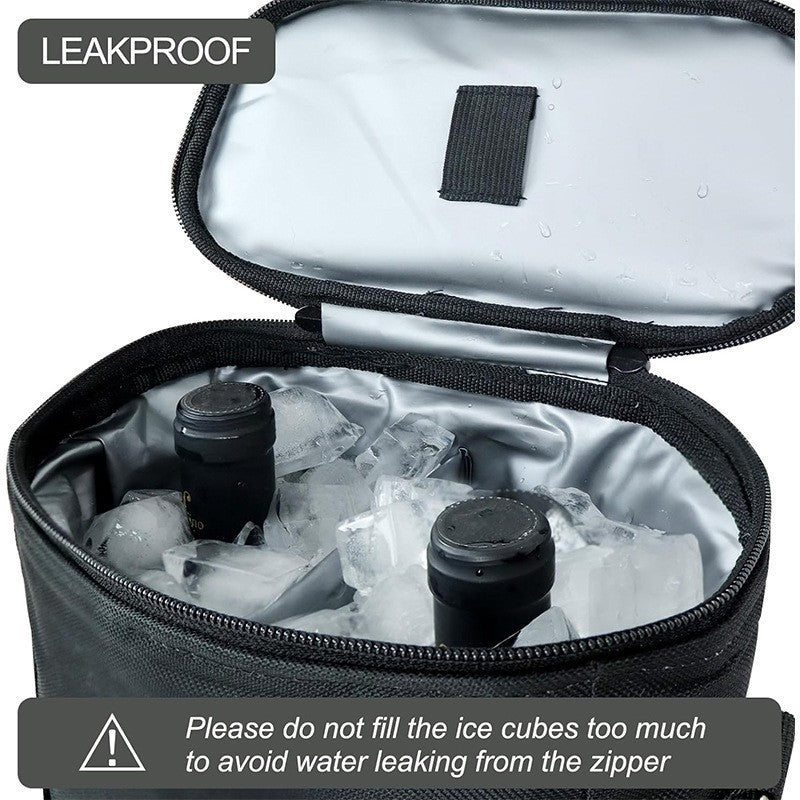 Stylish wine bag with insulated interior Bowlift