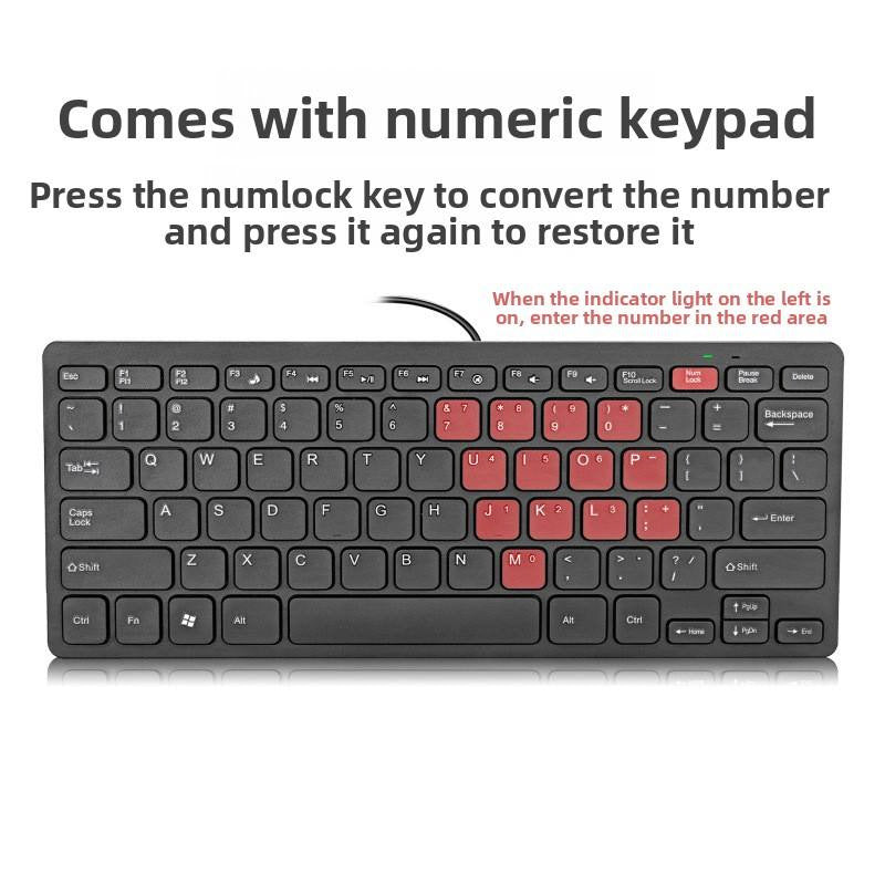 Compact USB keyboard with Type-C connection Bowlift