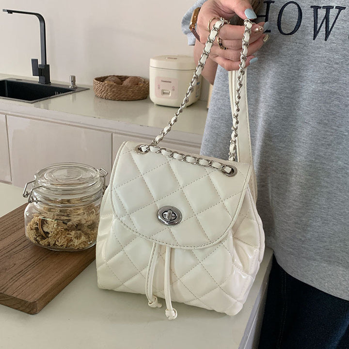 Stylish Quilted Mini Backpack Bowlift