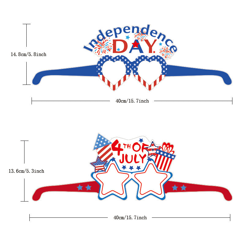 Unisex paper star-shaped tag with USA motif and jute cord Bowlift