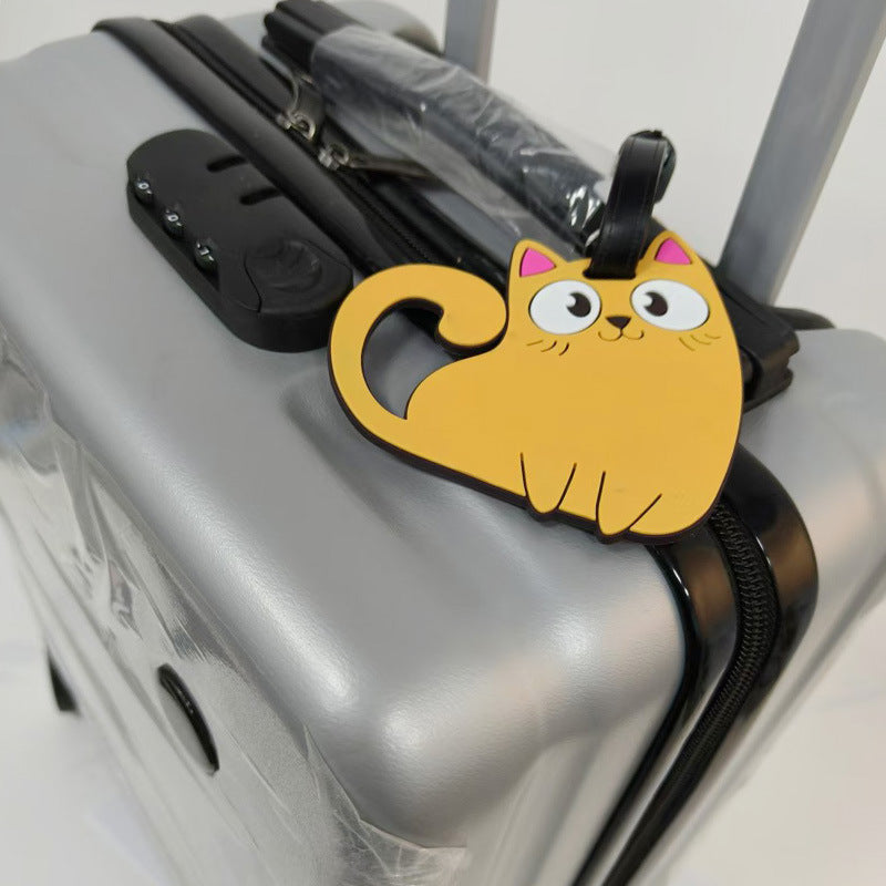 Cute Cat-Themed Luggage Tag Bowlift