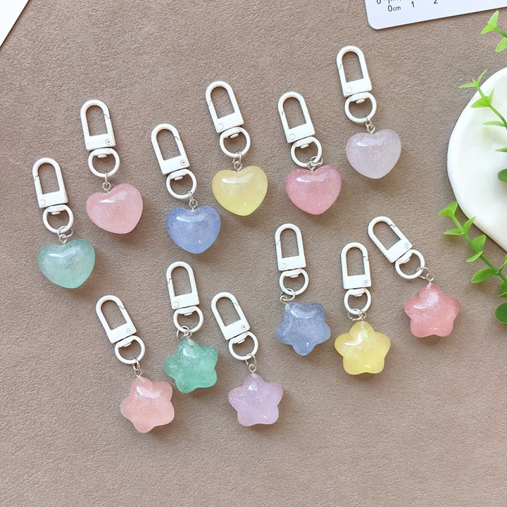Keychain with Radiant Heart Bowlift