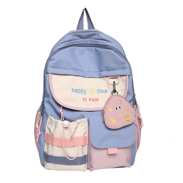 Playful Multi-Pocket School Backpack Bowlift