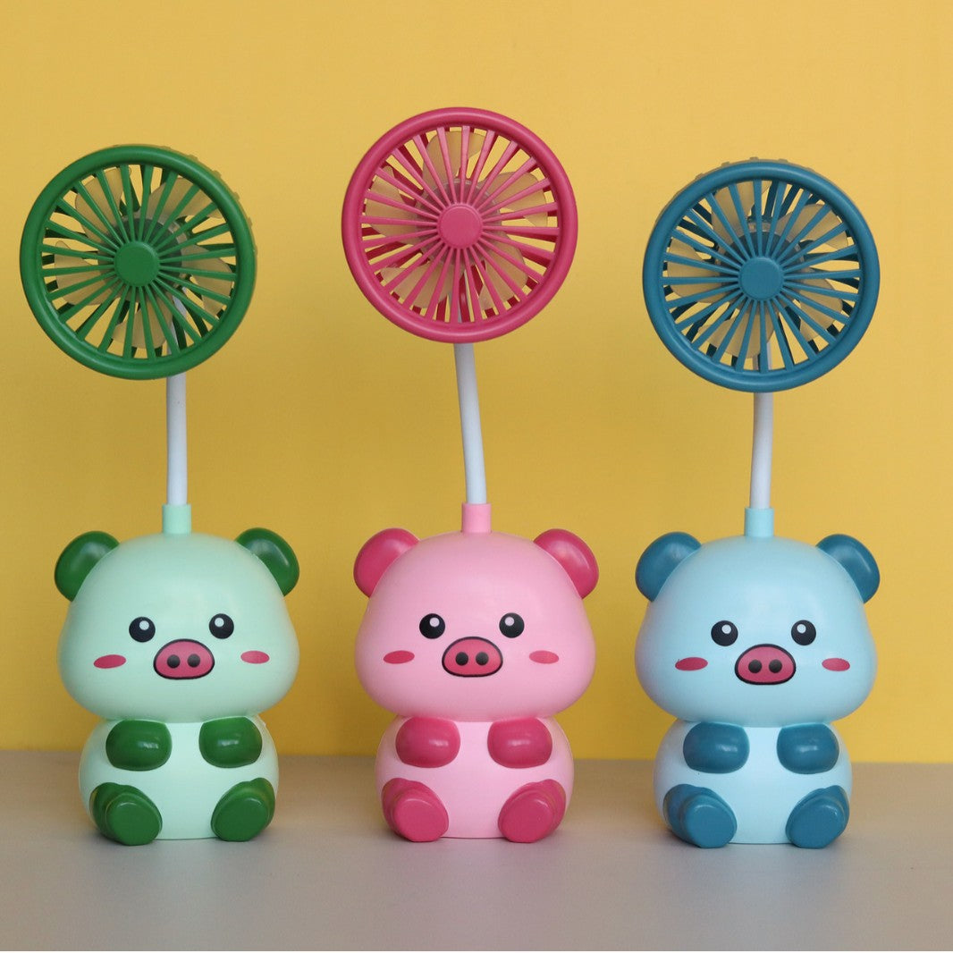 Unisex Cute Mini Hand Fan with Flexible Head Bowlift