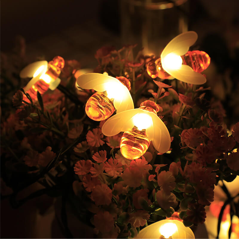BowLift | Outdoor Solar Bees Waterproof LED Lights Festival Party Decoration String Lights