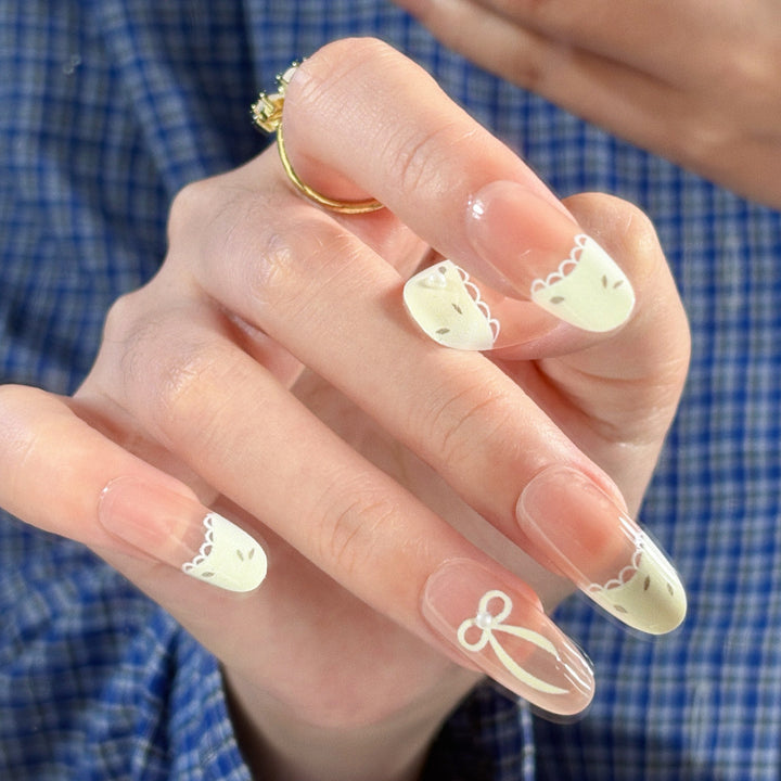 Decorative Character-Themed Press-On Nails with 3D Elements Bowlift