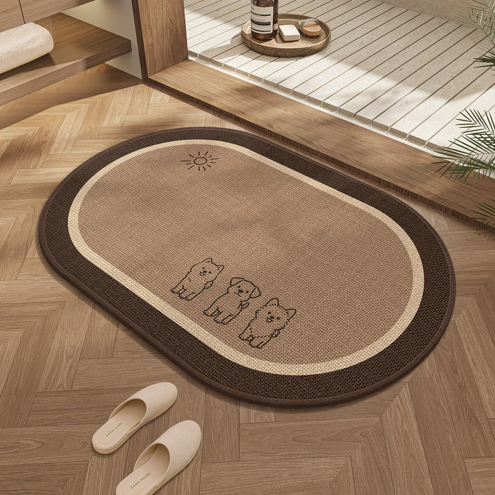 Cute Cat Design Bath Mat Bowlift