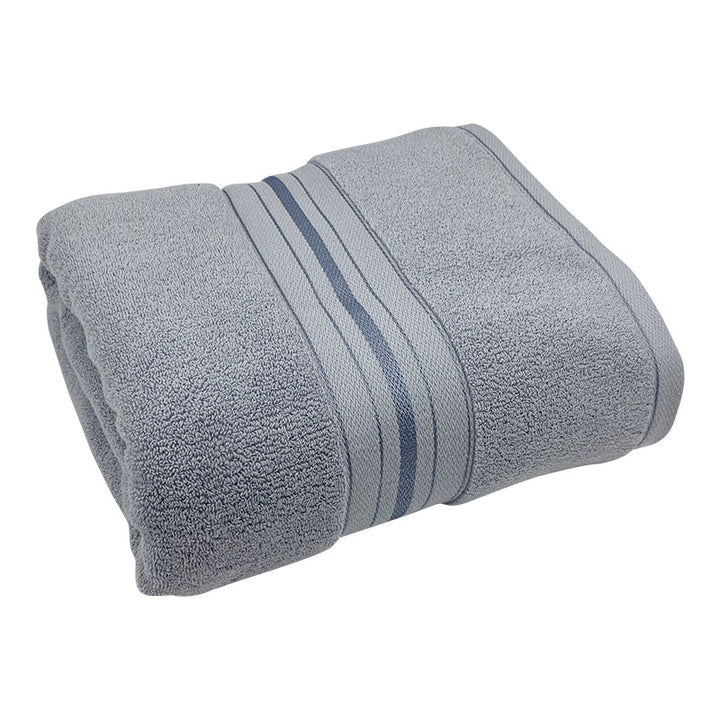 High-quality terry bath towel with elegant stripe detail Bowlift