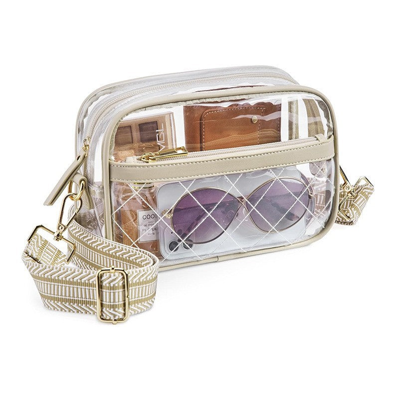 Transparent cosmetic bag with fashionable design Bowlift