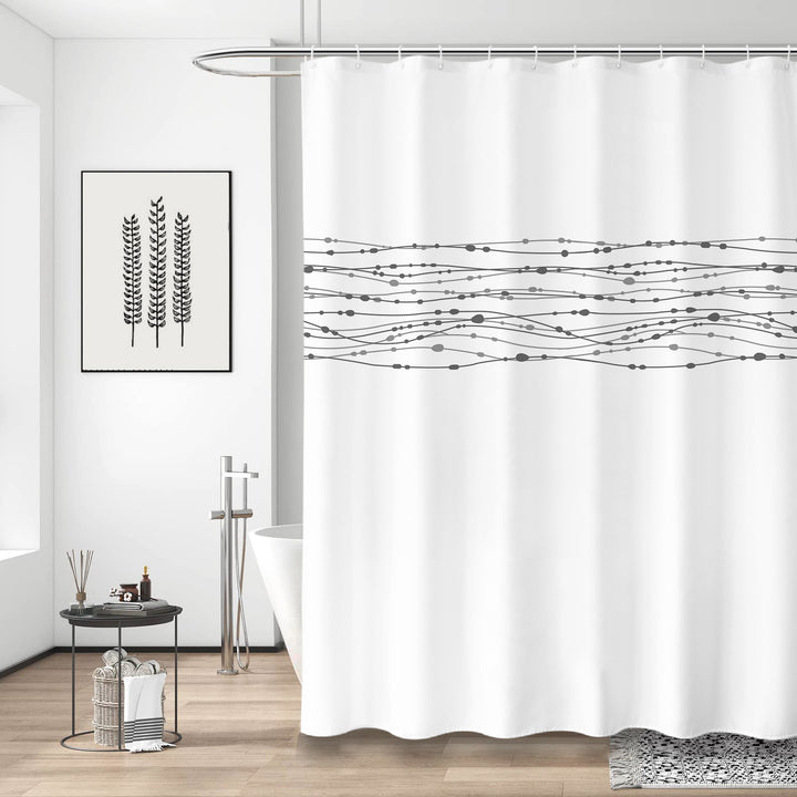 Modern Abstract Shower Curtain Bowlift