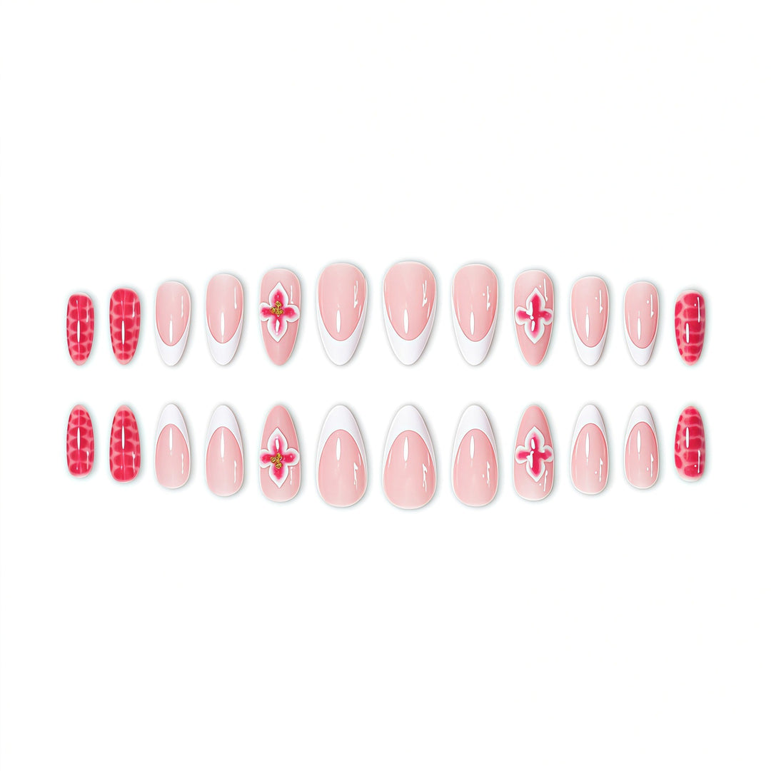 Elegant Floral Nail Art Bowlift