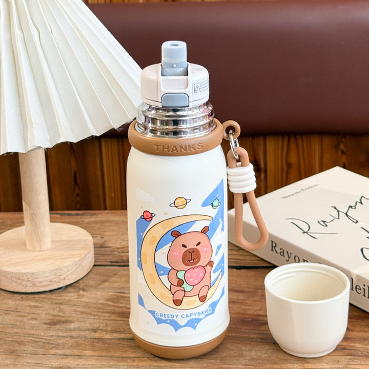 Insulated drinking bottle with cute animal design Bowlift