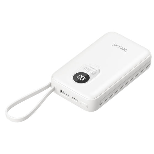 Portable Power Bank with Digital Charge Indicator and Intelligent Charging Port Bowlift