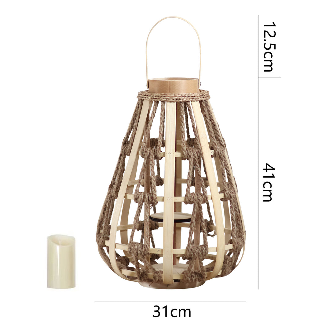 Decorative lantern made of rattan Bowlift