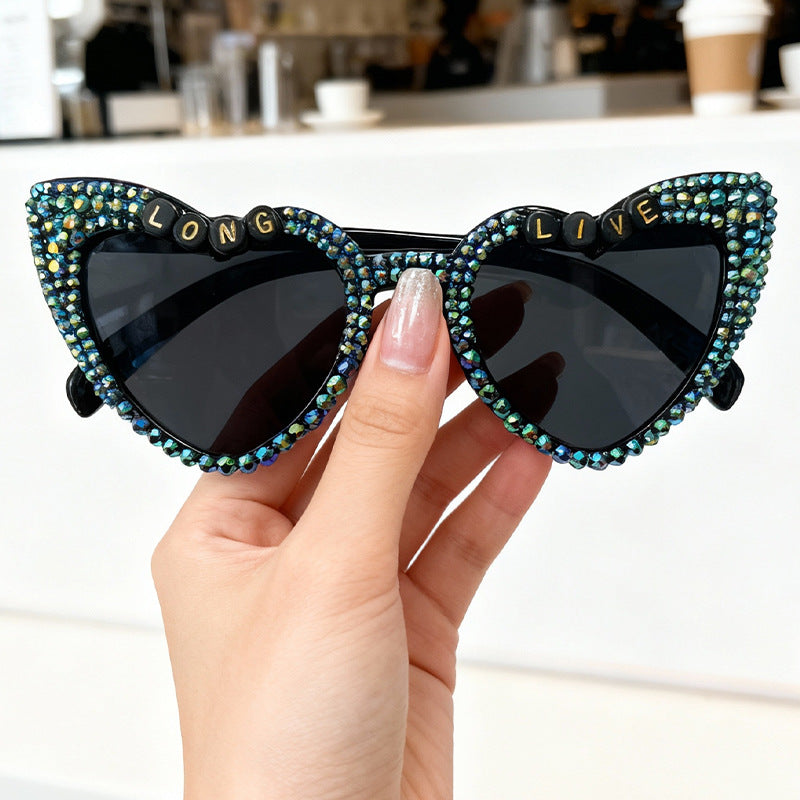 Statement Heart-Frame Sunglasses Bowlift