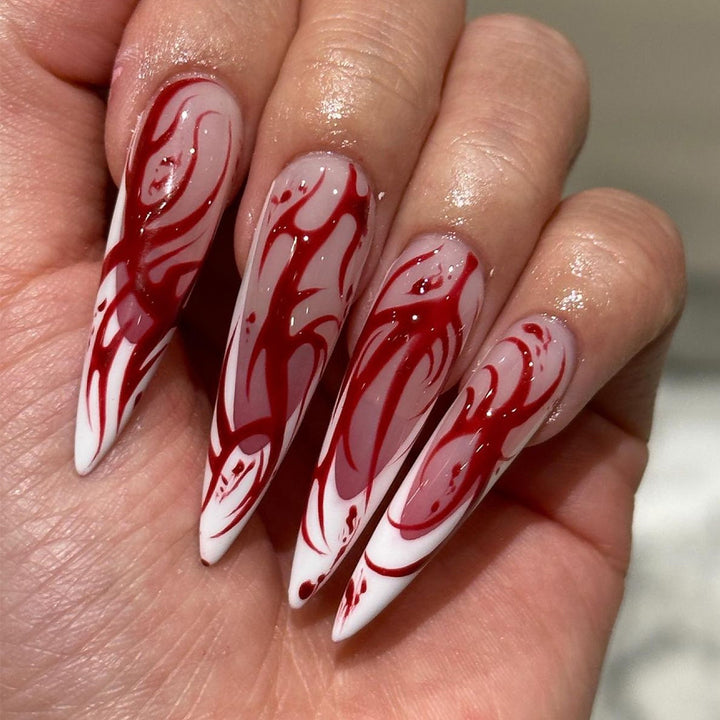 Artful stiletto nails with artistic gradient Bowlift